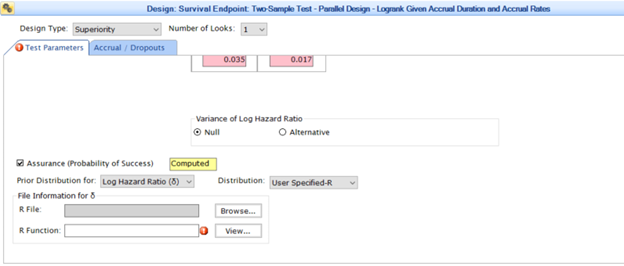 Assurance- user-specified R function